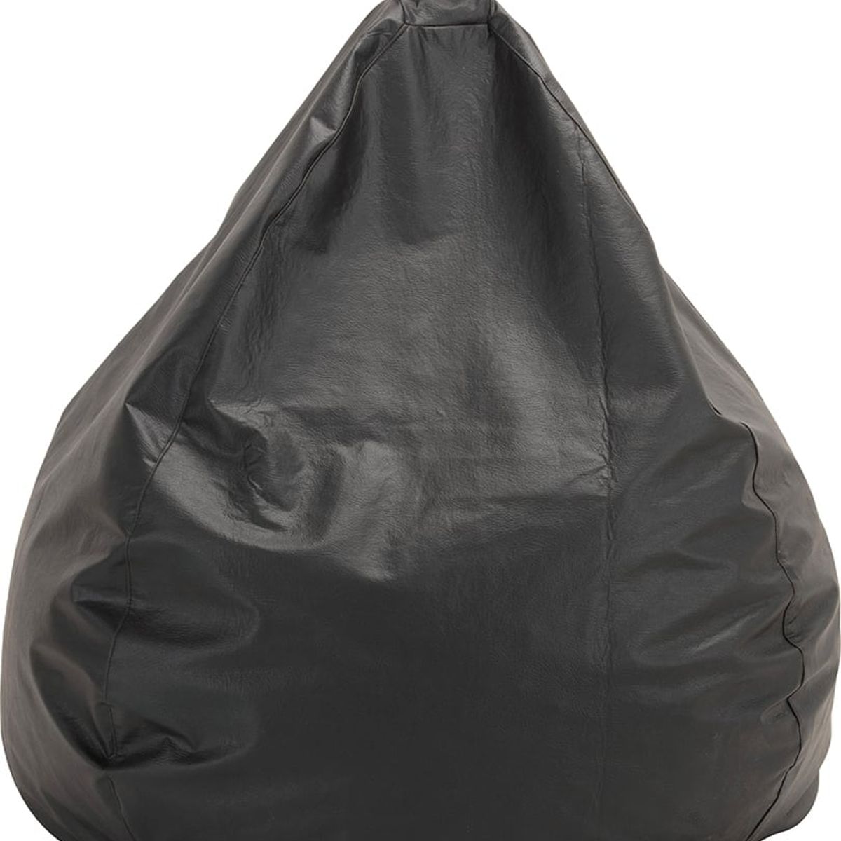 GENERICO - Pouf Pera Infantil Negro Eco Cuero 60x50x50 cm Máxima Design