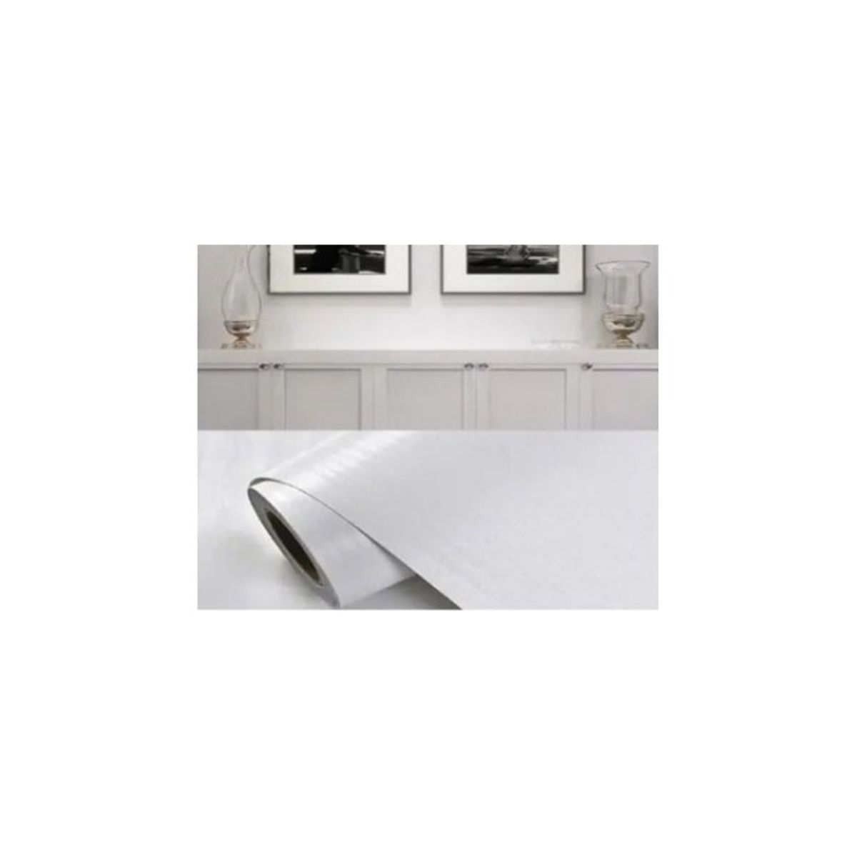 GENERICO - Papel Mural Texturizado Autoadhesivo Rollo 60cm x  10m madera blanca