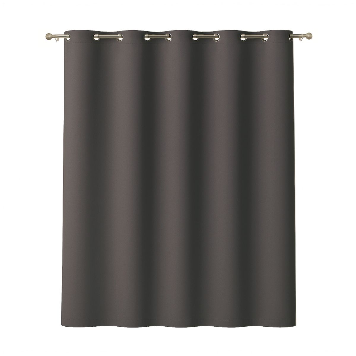 VINCENZI - Cortina de Tela Blackout Gris Grafito 140x220 cm Vincenzi