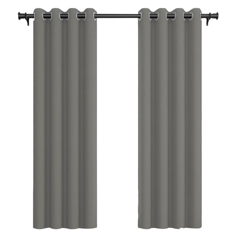 VINCENZI - Cortina de Tela Blackout Gris Vincenzi 140x220