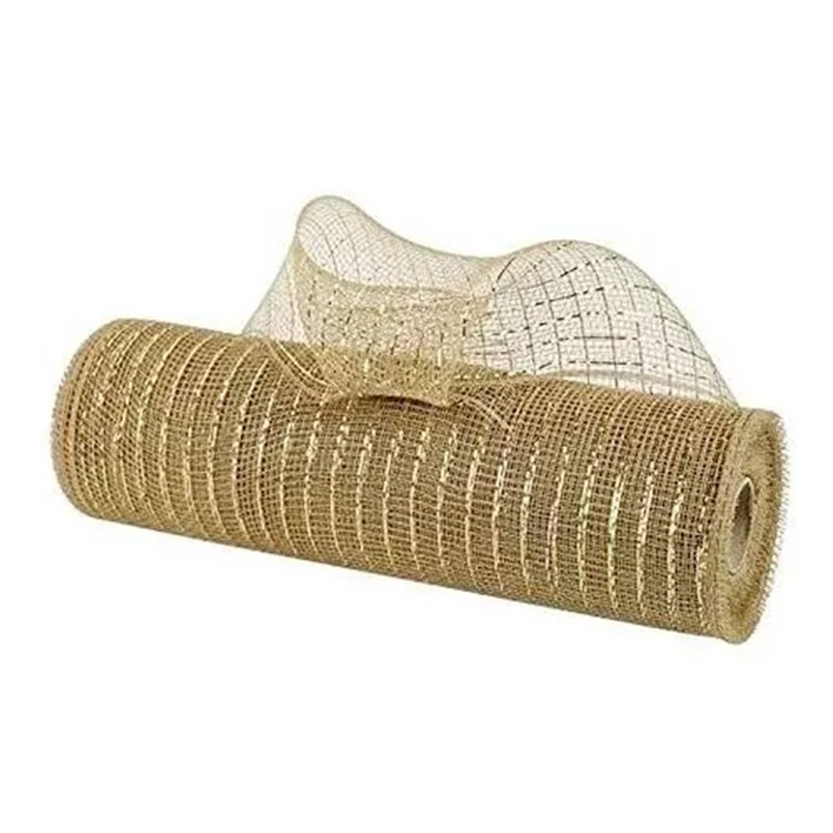 GENERICO - Malla Para Árbol De Navidad Cinta Decorativa 8 Metros Dorado