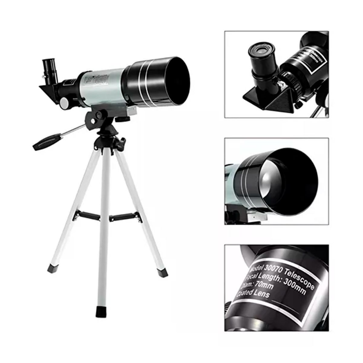 GENERICO - Telescopio Astronómico 300 X 70mm Infantil