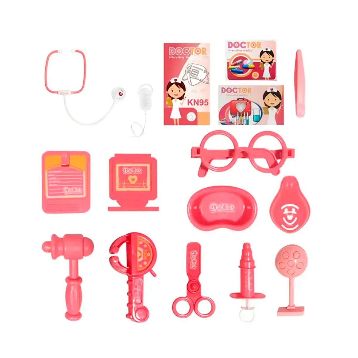 MUNDO ONLINE - Set Completo Doctora Dentista con Accesorios y Muñeca