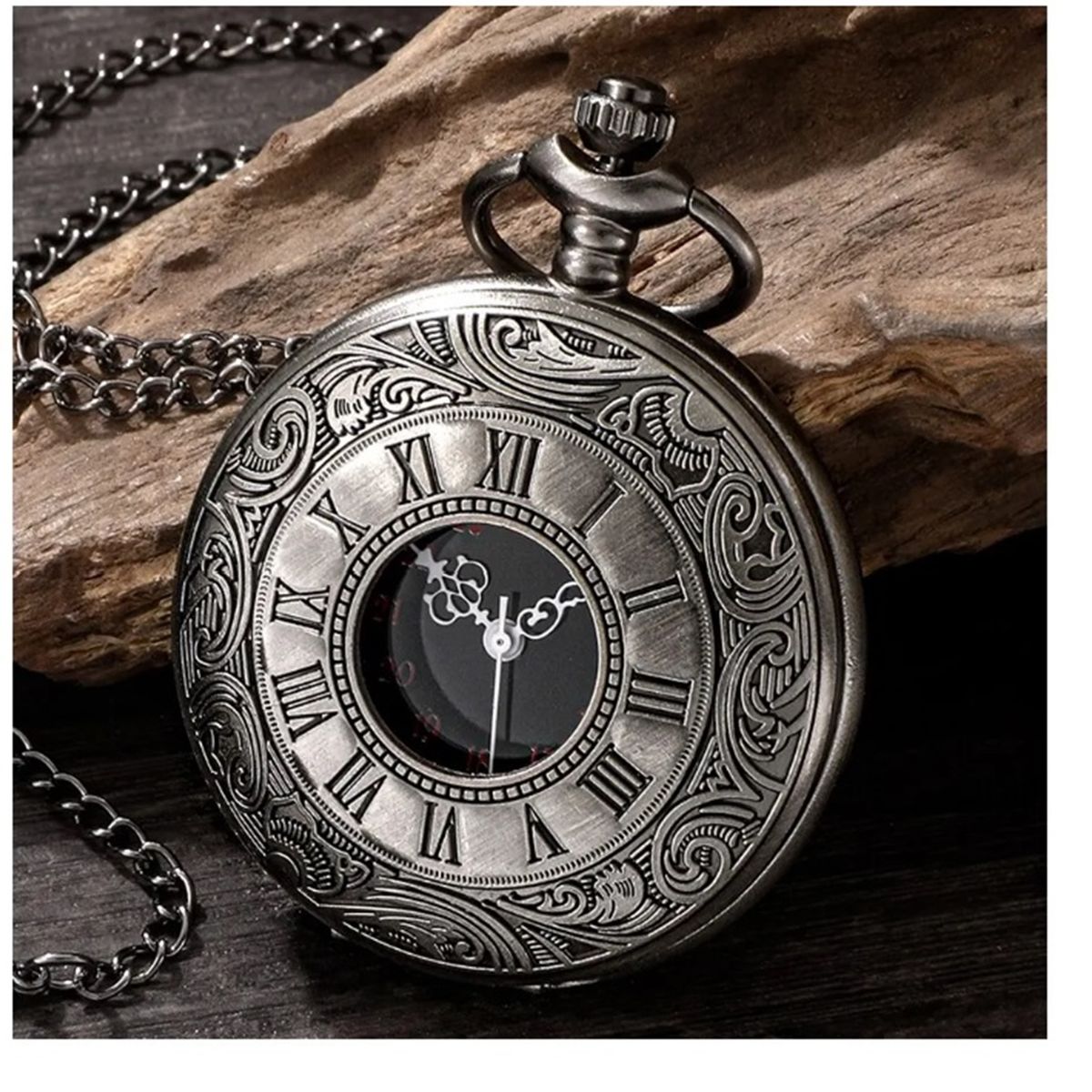 GENERICO - RELOJ DE BOLSILLO DE NUMEROS ROMANOS VINTAGE