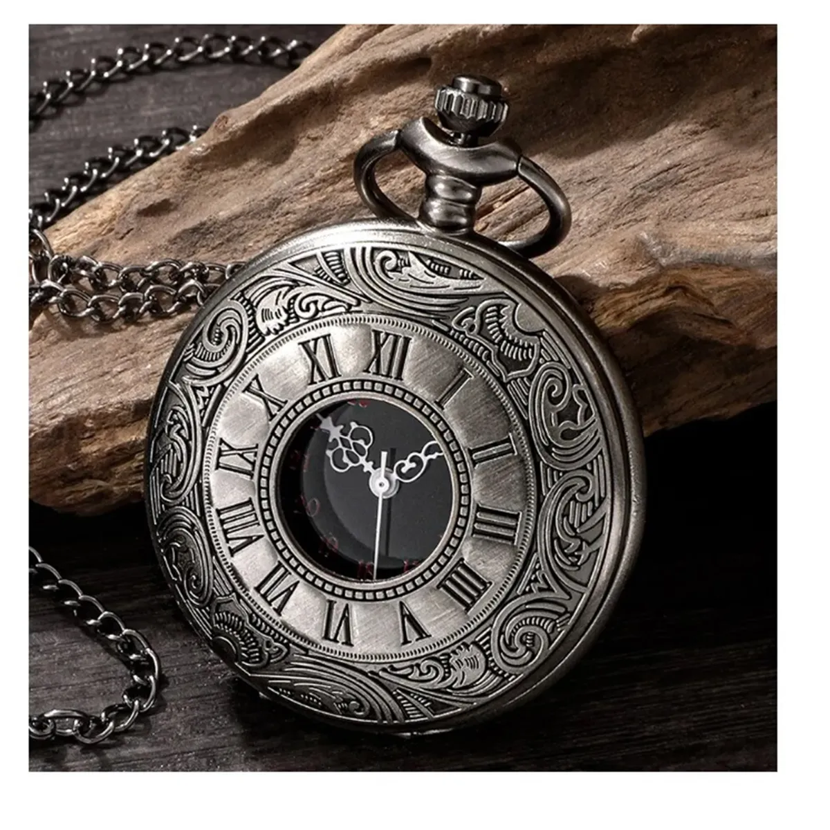 GENERICO - RELOJ DE BOLSILLO DE NUMEROS ROMANOS VINTAGE