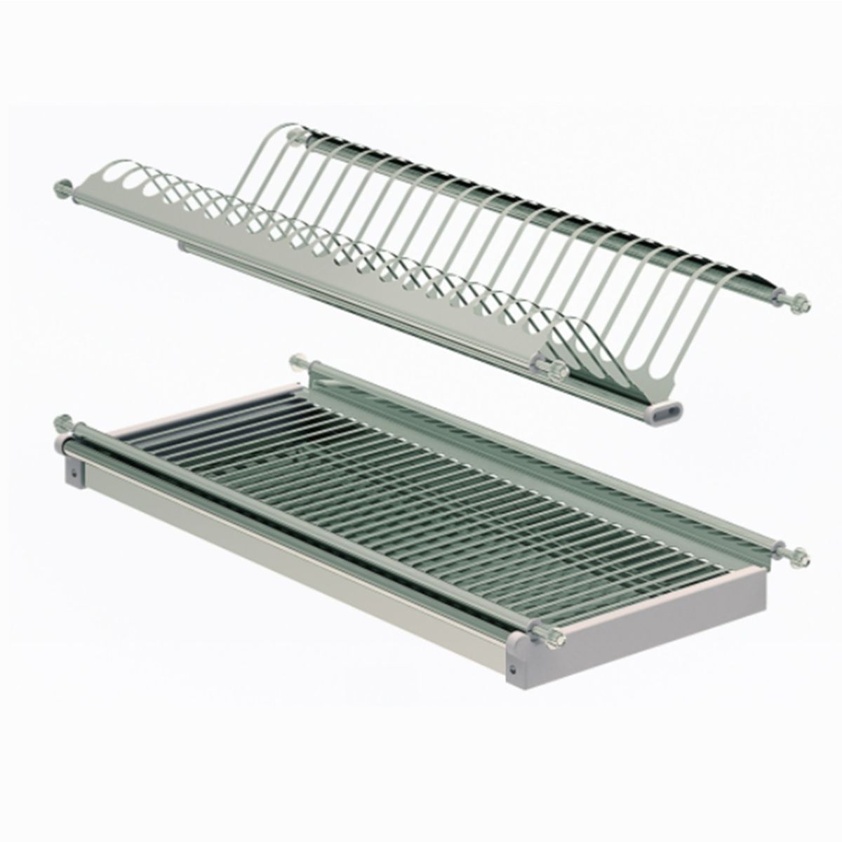 DVP - Secador De Loza 86x22cm Inoxidable Para Mueble De Cocina Dvp