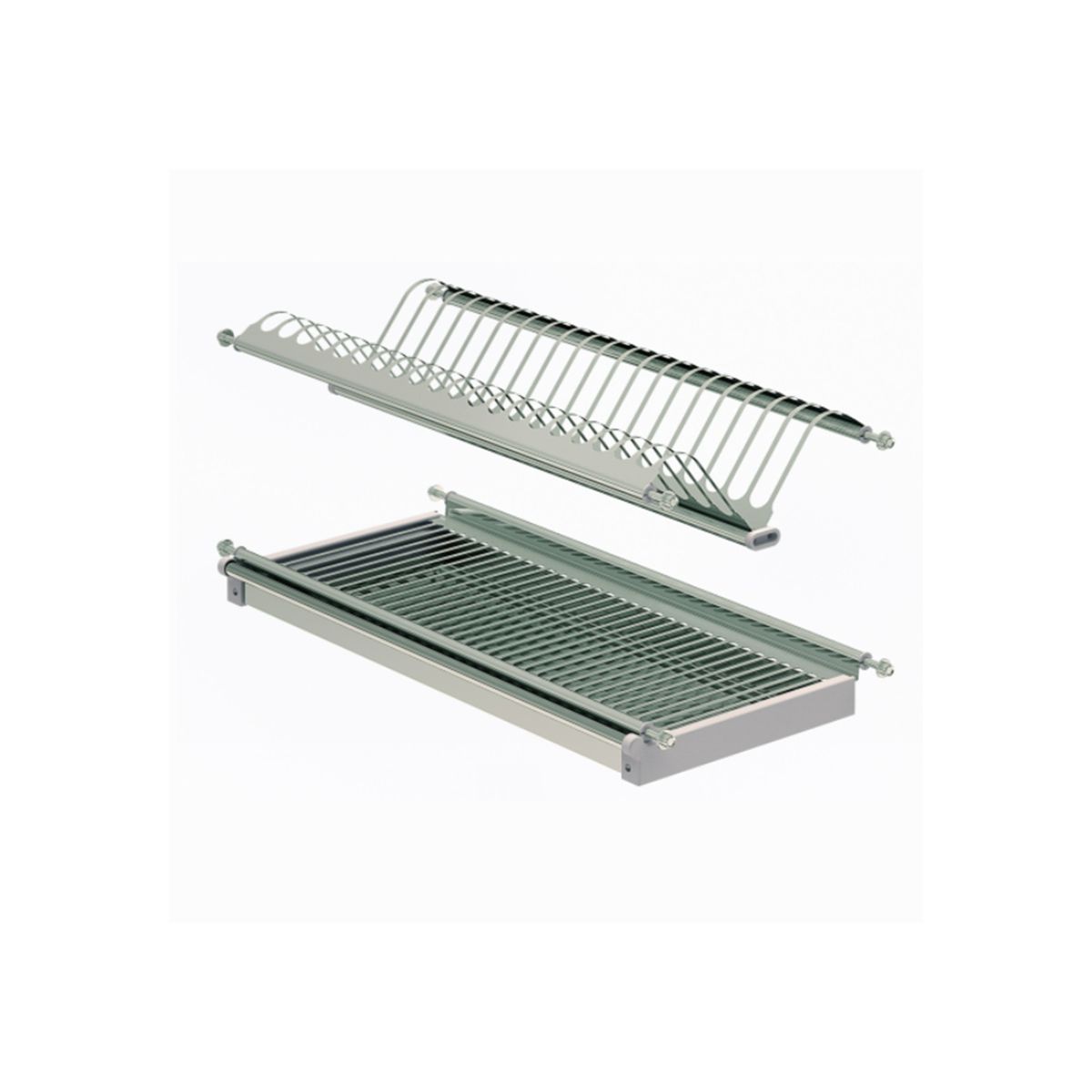 DVP - Secador De Loza 86x22cm Inoxidable Para Mueble De Cocina Dvp