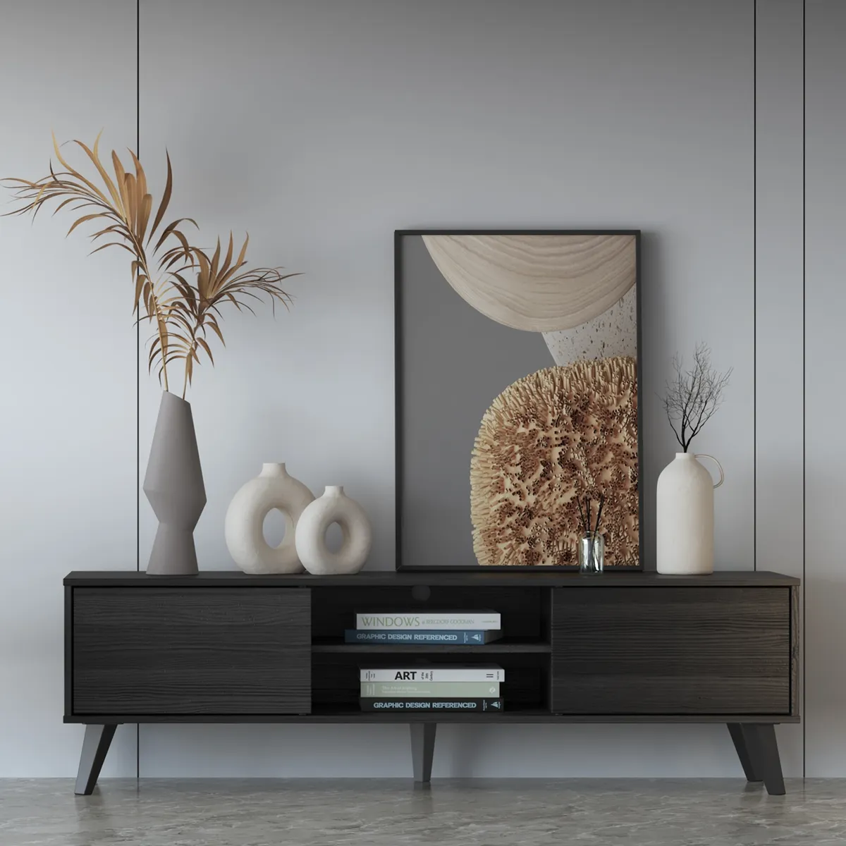 MEDULAR - Rack tv 65 bajo atacama black