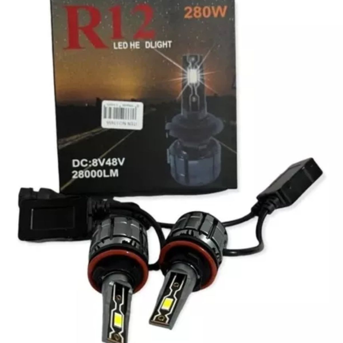 OEM - Kit Ampolletas Luces Turbo Led R12. 280w 28.000 Lm H7