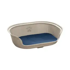 RIMAX - Cama Mascota Plástico Resistente con Cojín 77x54x23cm