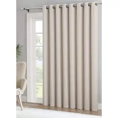 GENERICO - Set de Cortinas Blackout Engomadas Beige