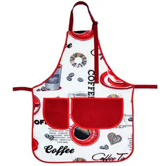 MAISONETTE - Pechera adulto antimancha coffe rojo