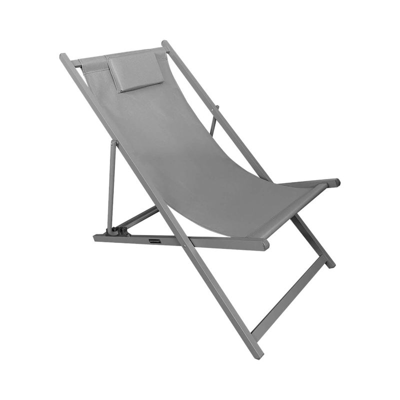 NORTHWEST - Silla Reposera Playa Piscina Plegable New Port Gris Northwest