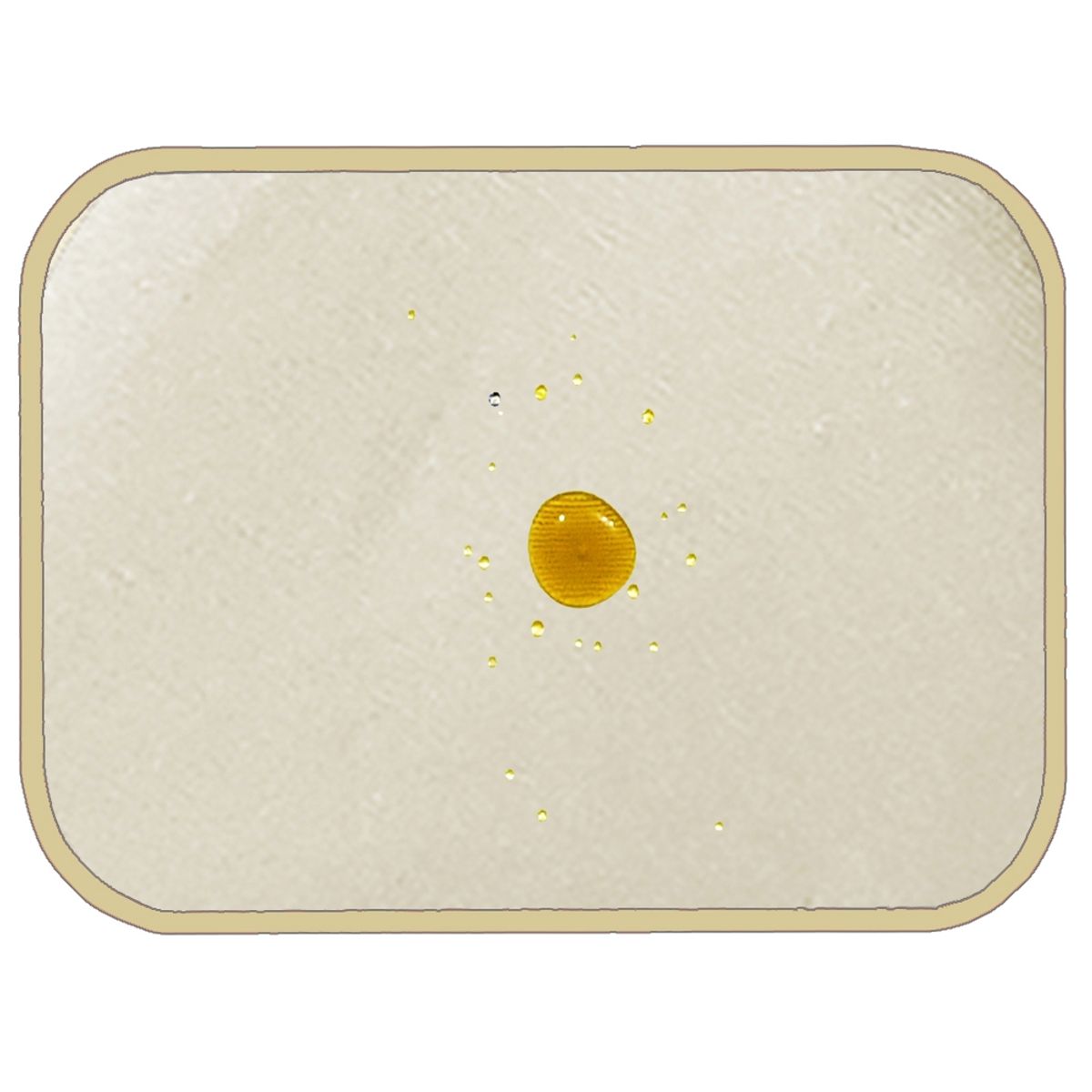 MAISONETTE - Set 6 Individuales rectangulares antimanchas 35x45 elegant crudo