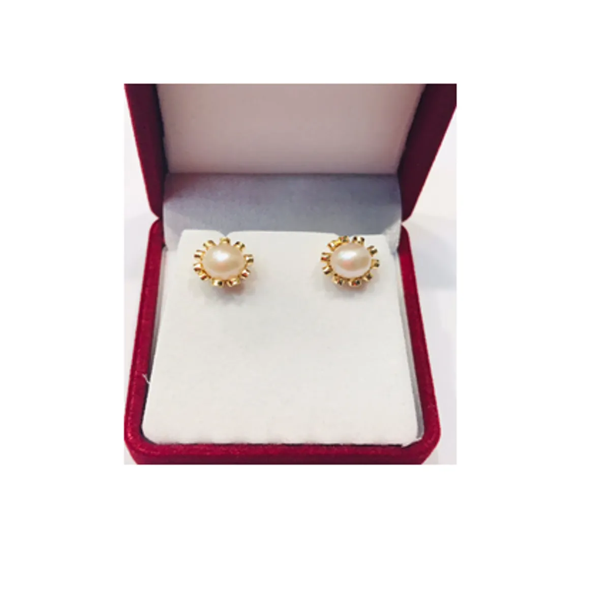 GENERICO - AROS ORO 18 KTES PERLAS CULTIVADAS NATURALES MODELO CUELLO DE PAYASO