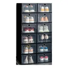 MPROPIA - Pack 6 Cajas Organizadora De Zapatos, Armable. Plástico 077