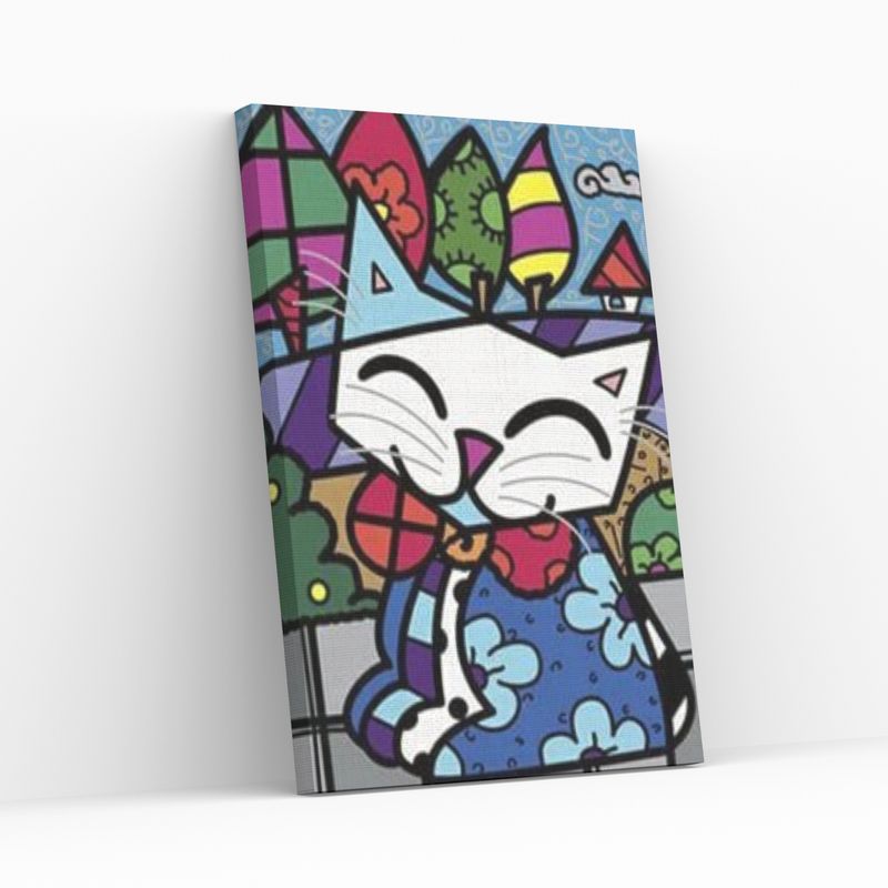 GENERICO - Pintura con Diamantes Gato - Diamond Painting 20x30 CM