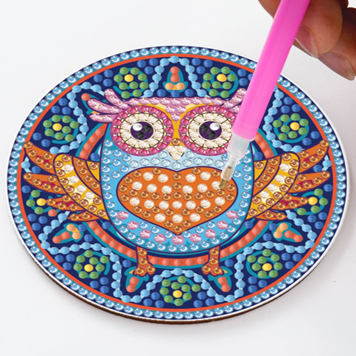 GENERICO - Posavasos pintura con diamante - Flor de frida I