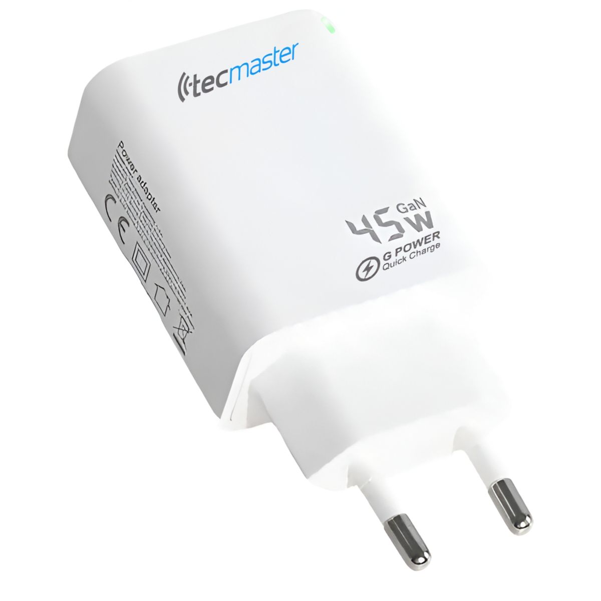 TECMASTER - Cargador Pared 45W GAN PD Type-C + USB Tecmaster SEC 200540