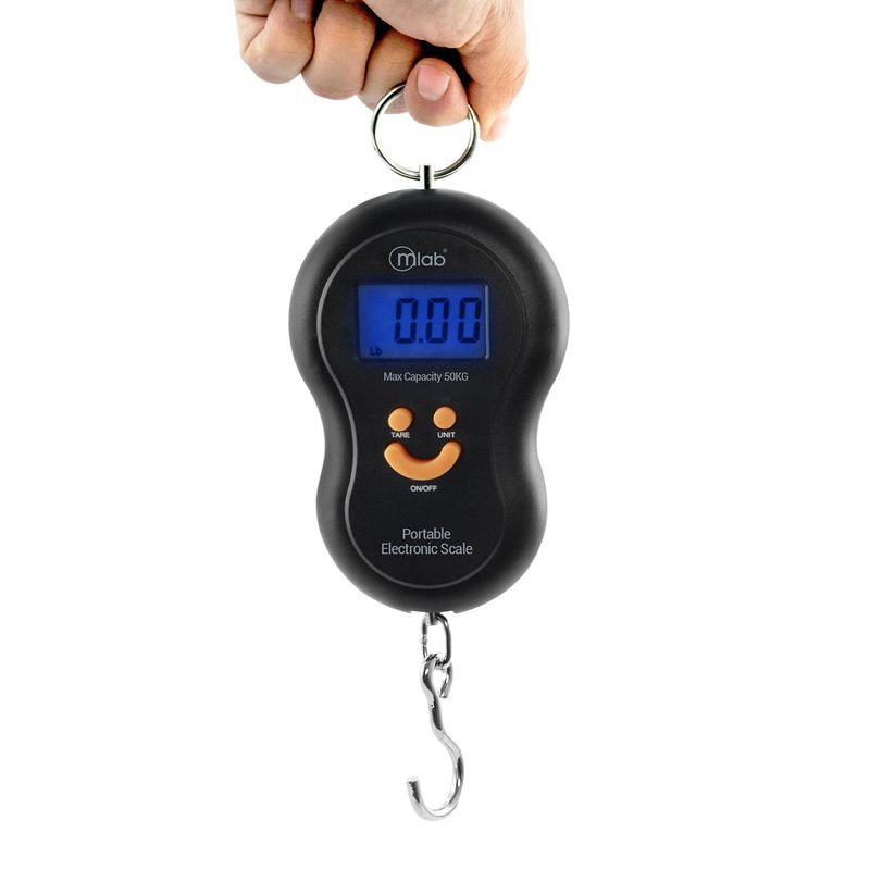 MLAB - Pesa Balanza Portátil Pantalla Digital 50kg Negro - SC