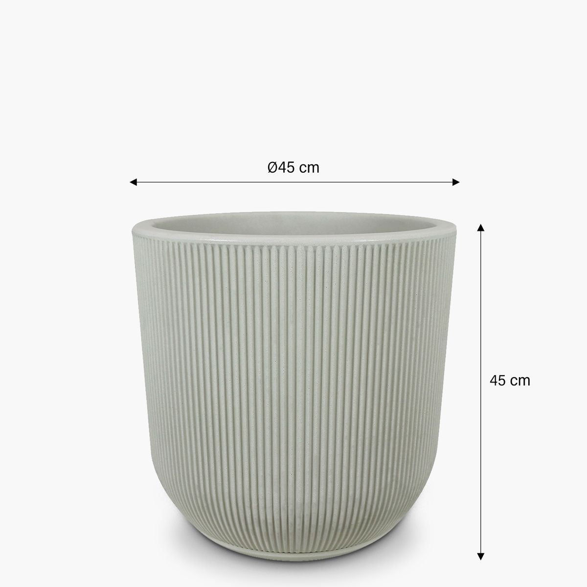 FORM DESIGN - Macetero Pumalin 45 Crema Form