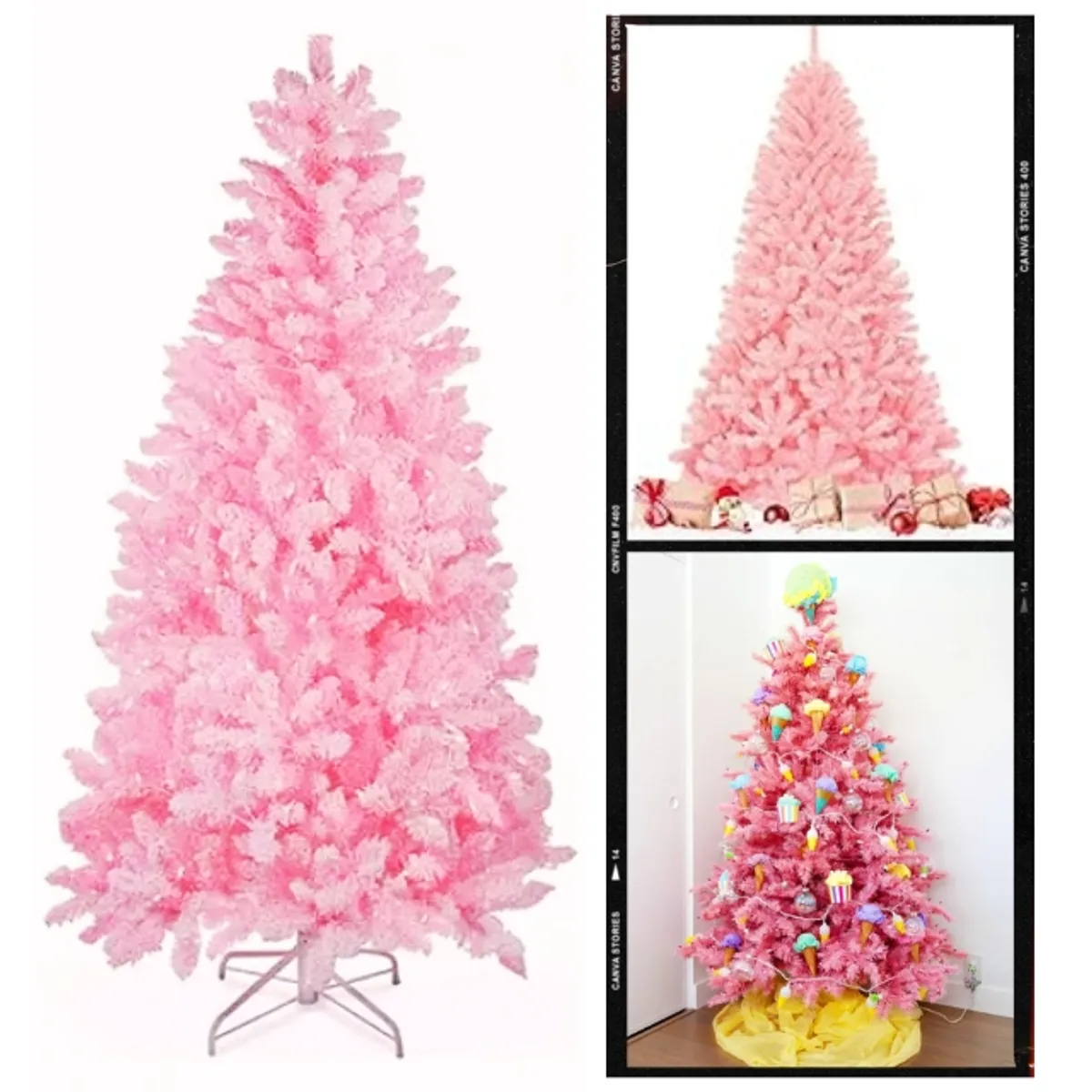GENERICO - Árbol Navidad Pino 210cm ROSADO