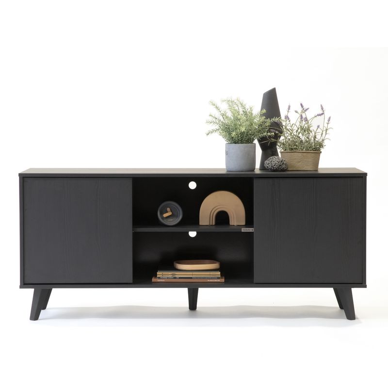 MEDULAR - Rack tv 65 alto Atacama black