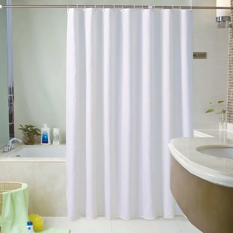 Forro Cortina De Bano Blanco PVC 180 x 180