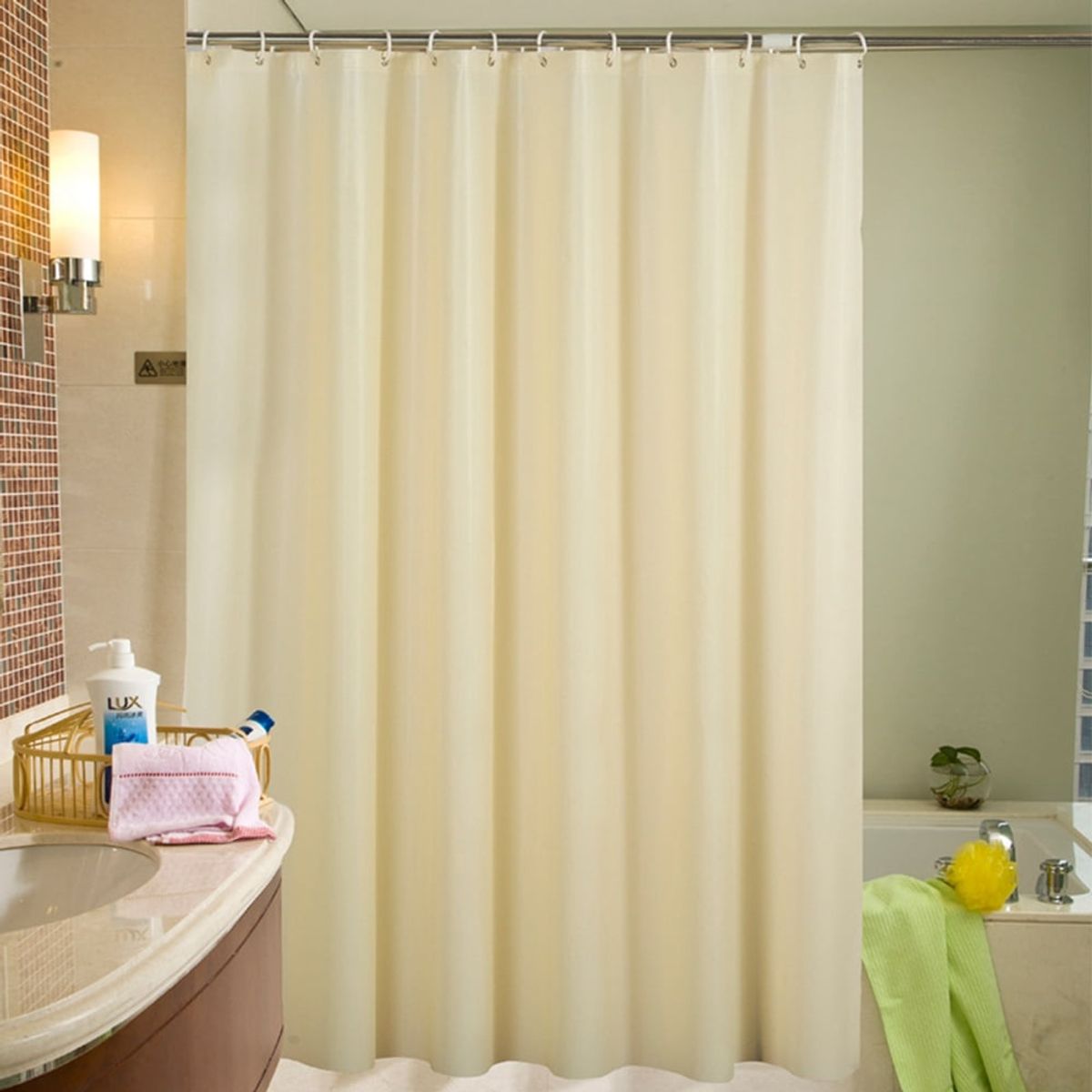 CAP DOR - Forro Cortina De Baño Beige PVC 180 x 180