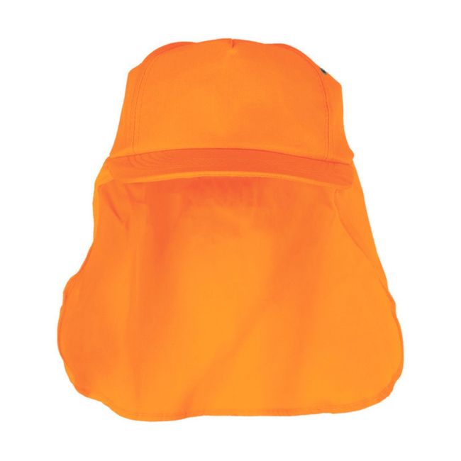KUMEN - Gorro Legionario Naranjo Fluor Con Filtro Uv Certificado