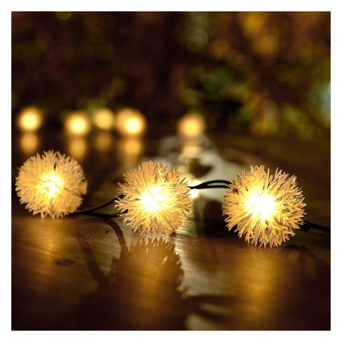 GENERICO - Guirnalda De Luces Led Solares Navidad Modelo Copo De Nieve