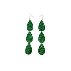 GENERICO - Pendientes con gota de agua brillante