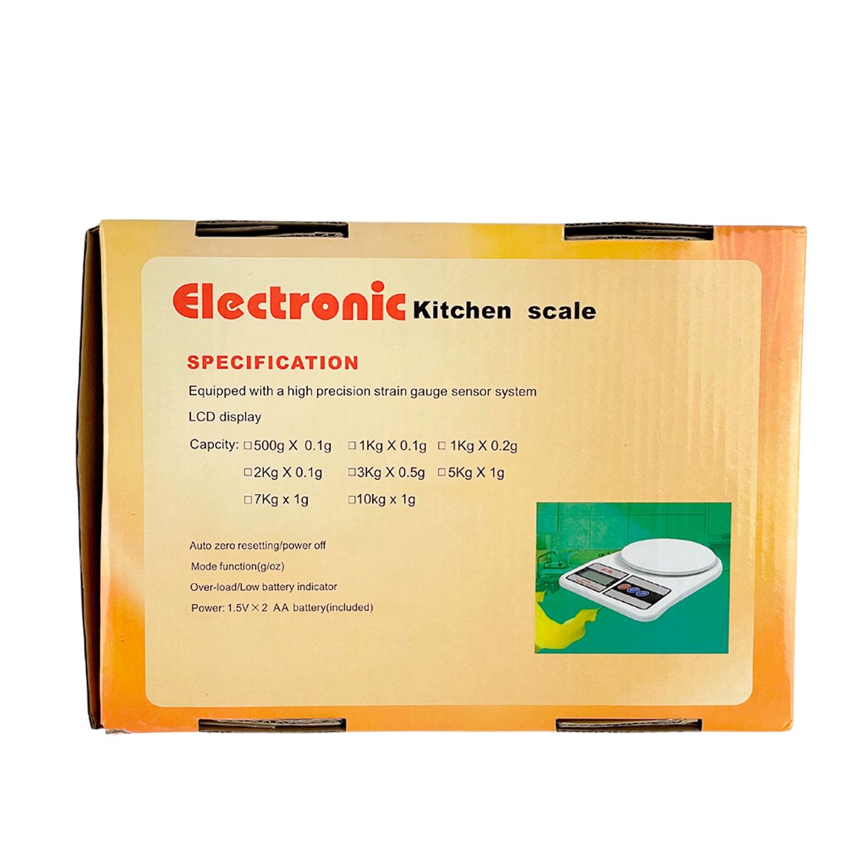 GENERICO - Balanza Digital De Cocina Balanza Pesa Digital 0 a 10 kg.