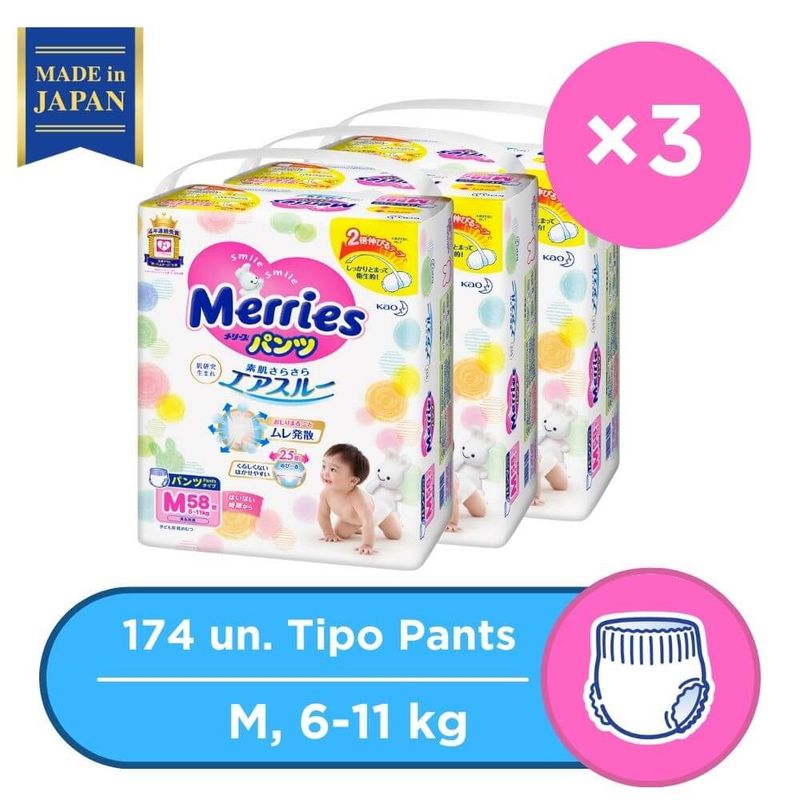 MERRIES - Merries Pants Super Jumbo M 58X3 PCS