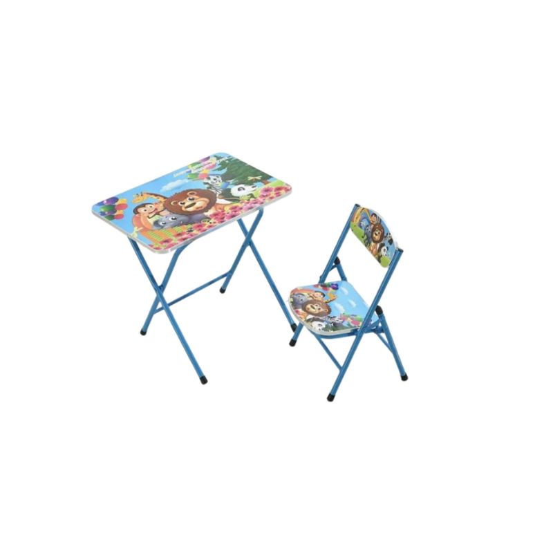 GENERICO - Mesita Plegable Para Niños Diseño Safari