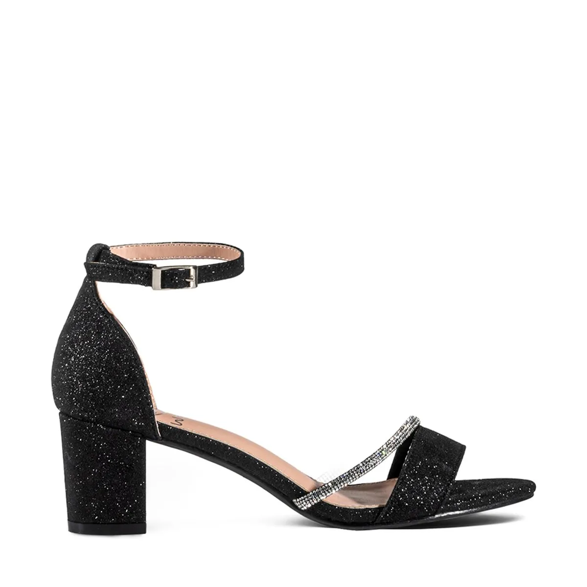 WEIDE - Sandalia Taco Fiesta Negra Mujer Weide YOU132