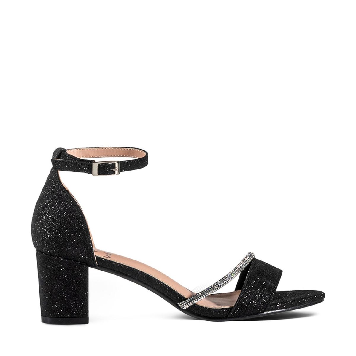 WEIDE - Sandalia Taco Fiesta Negra Mujer Weide YOU132