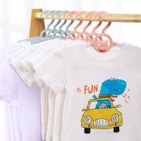 Pack 10 Ganchos Perchas Largo Adjustable Para Niños Y Bebe Azul