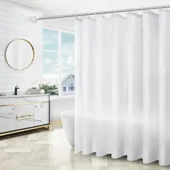 CAP DOR - Forro Cortina De Baño Blanco PVC 200 x 190
