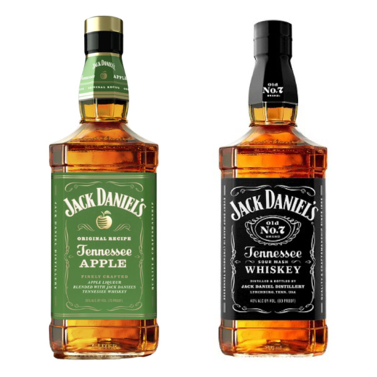 JACK DANIELS - Pack Whiskeys Jack Daniels 750cc: Apple + N°7