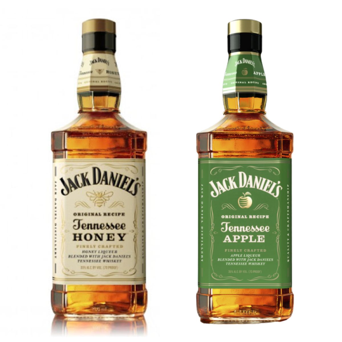 JACK DANIELS - Pack Whiskeys Jack Daniels 750cc: Honey + Apple