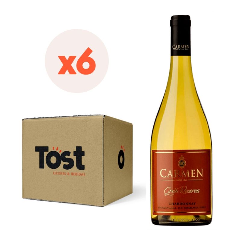 CARMEN - 6x Vino Carmen Gran Reserva Chardonnay 13,5° 750cc