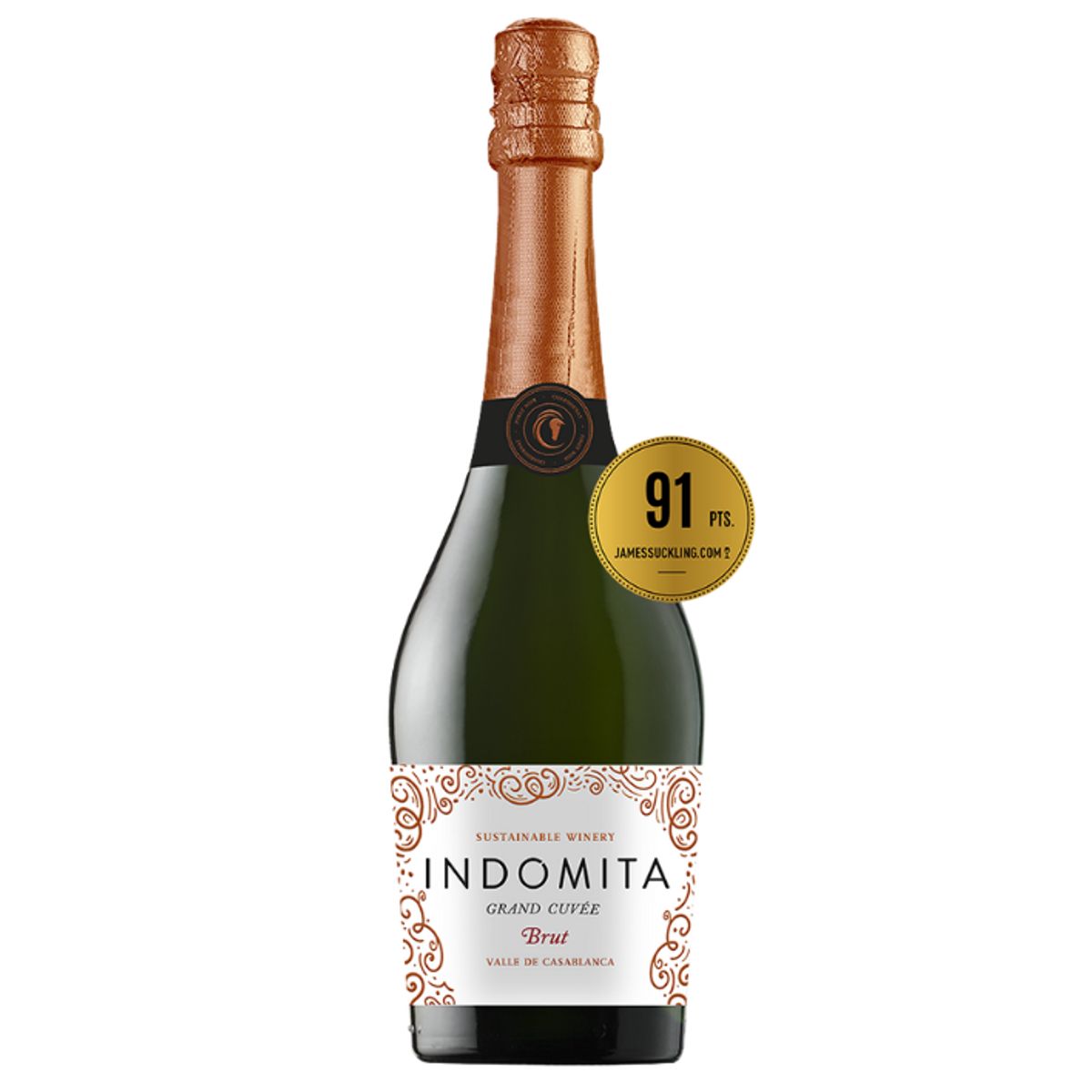INDOMITA - Espumante Indómita Gran Cuvée Brut 12° 750cc