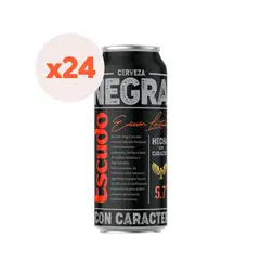 ESCUDO - 24X Cerveza Negra Lata 5,7° 473Cc