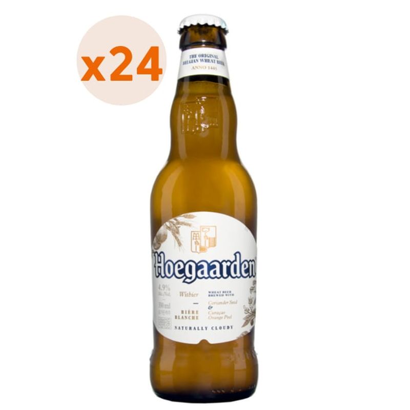 HOEGAARDEN - 24X Cerveza Hoegaarden Witbier Botellín 4,9° 330Cc