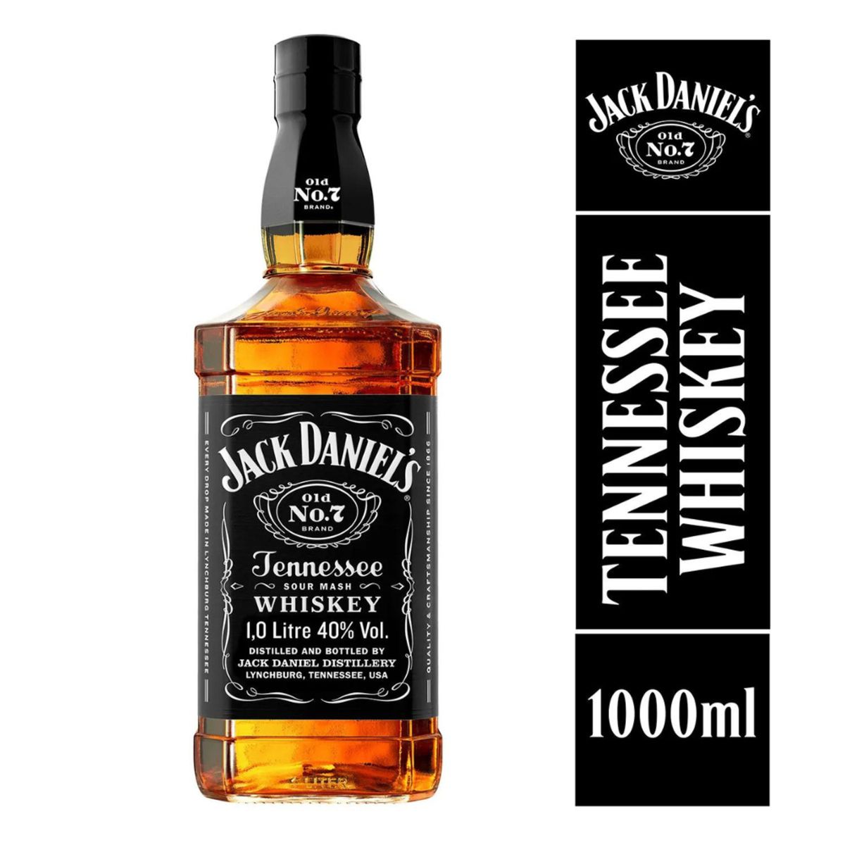 JACK DANIELS - Whiskey Jack Daniels N°7 40° 1000cc