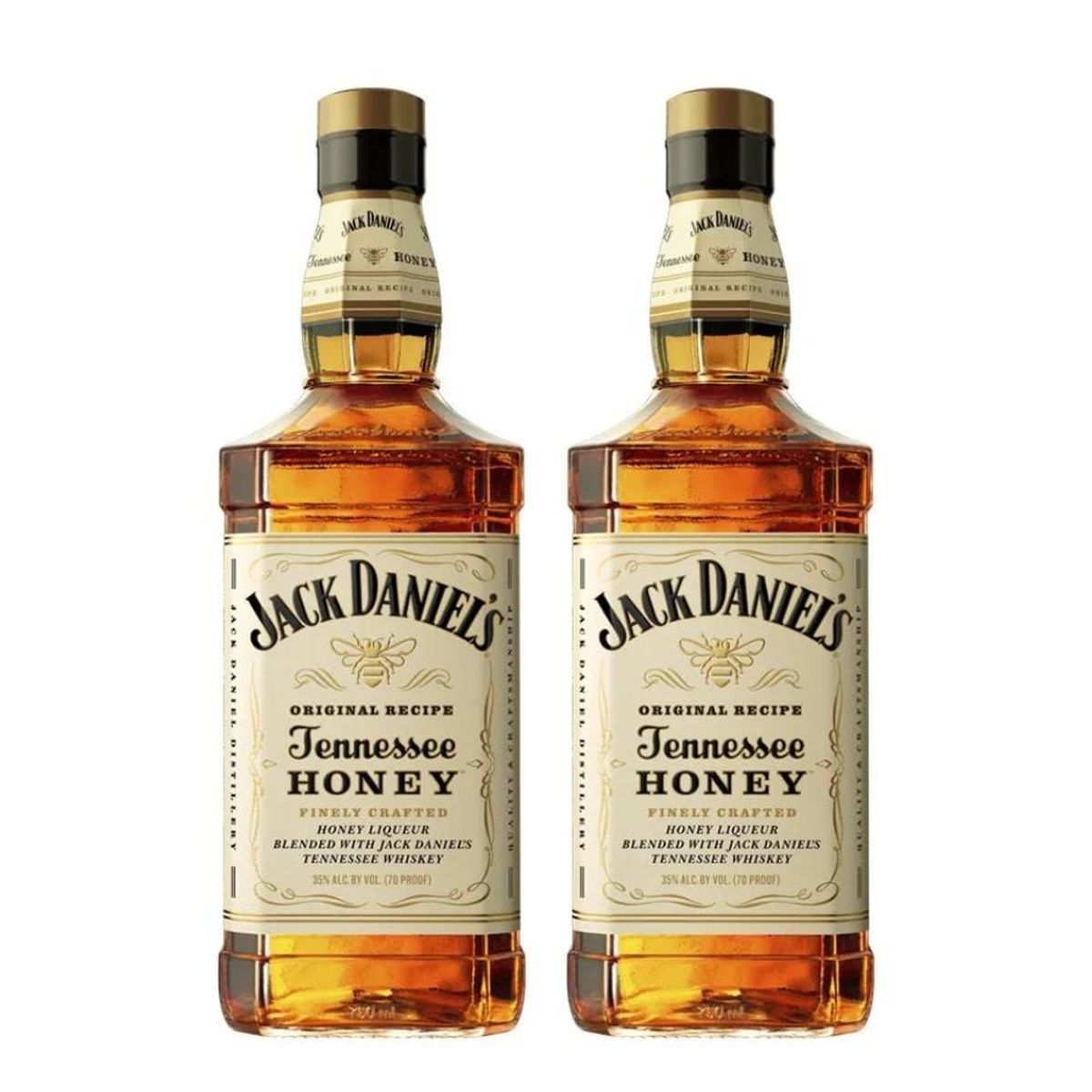 JACK DANIELS - 2x Whiskey Jack Daniels Honey 35° 750cc