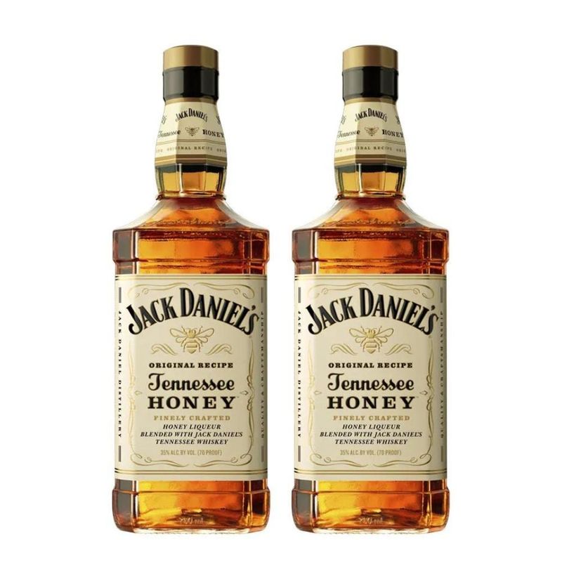 JACK DANIELS - 2x Whiskey Jack Daniels Honey 35° 750cc