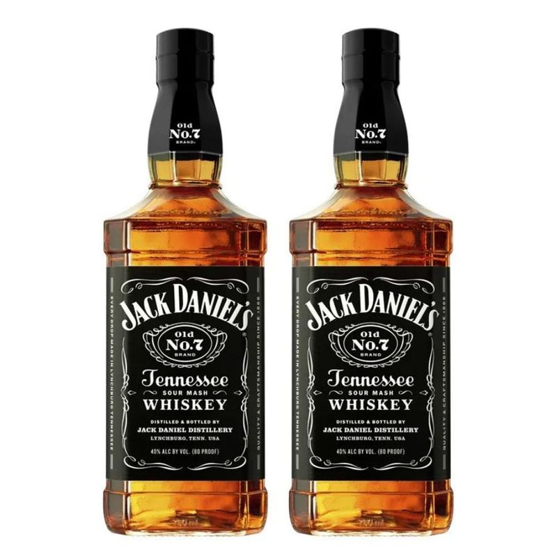 JACK DANIELS - 2x Whiskey Jack Daniels Nº7 40° 750cc
