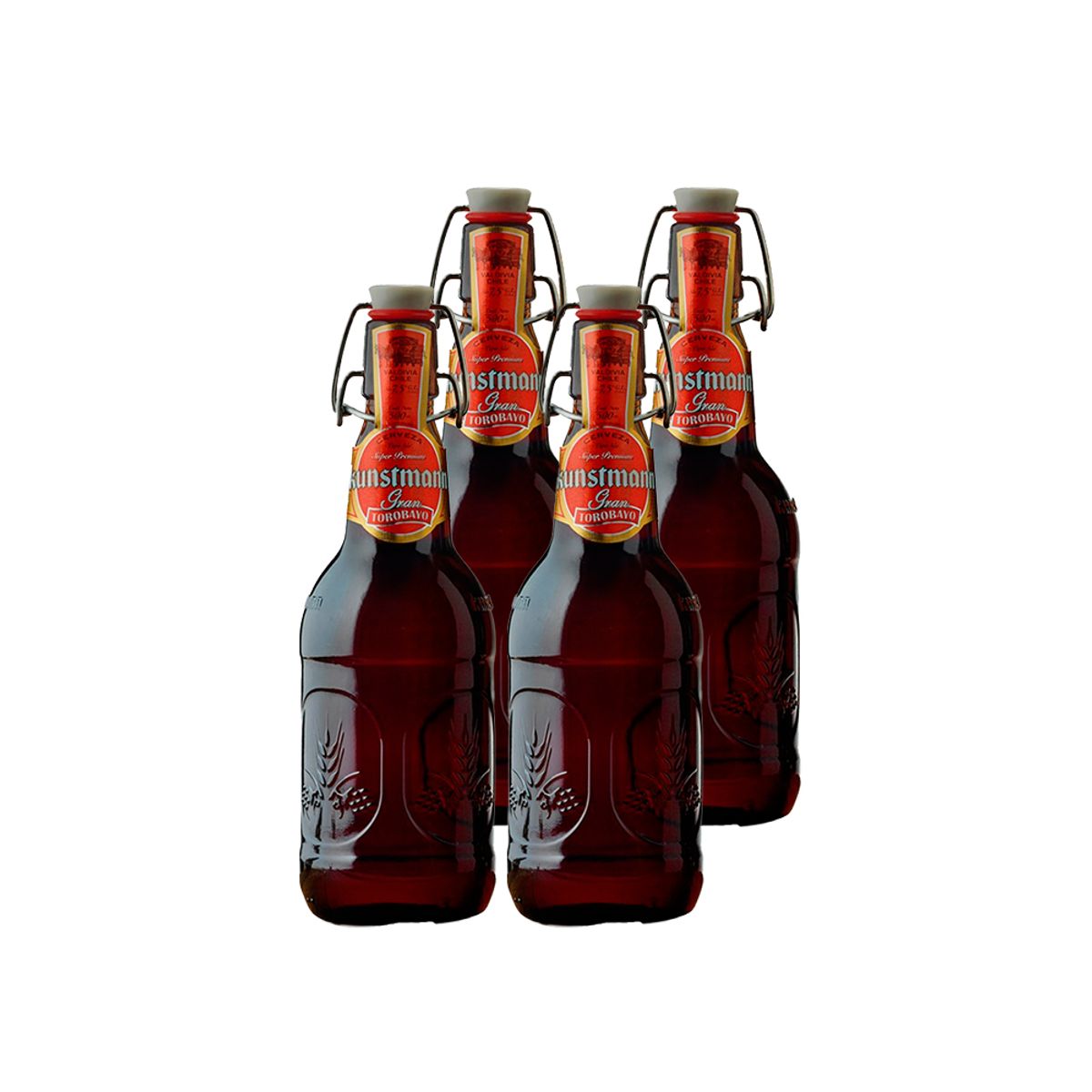 KUNSTMANN - 4X Cerveza Kunstmann Gran Torobayo Botellín 7,5° 500Cc